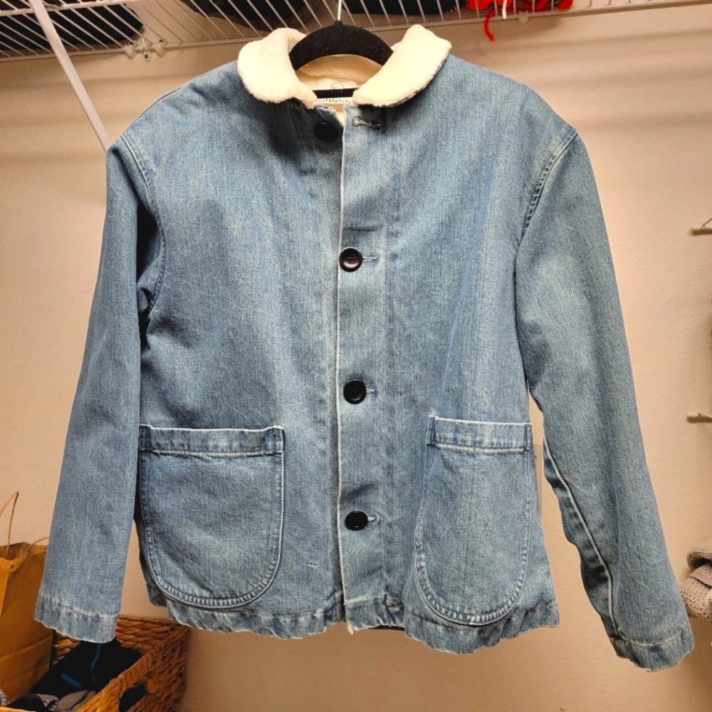 Olderbrother Denim Sherpa Jacket, new with tags